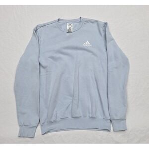 Adidas Light Blue Crew Neck Pullover Sweatshirt Size Small